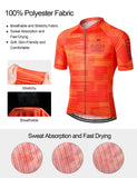 1 x RAW Customer Returns LAMEDA Cycling Jersey Men s Short Sleeve Functional Shirt T-Shirt Breathable Quick Drying Cycling Clothing Women Short for Cycling Fitness Orange XL - RRP €39.0