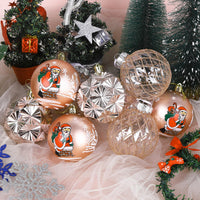 1 x Brand New PCS Rose Gold Christmas Baubles Set 3 Styles Christmas Decoration Reusable Christmas Baubles Indoor Christmas Supplies Creative Christmas Tree Ornaments for Party - RRP €22.8