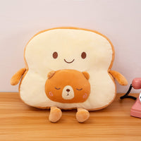 1 x Brand New SQUISHY DOT Kawaii Stuffed Animal, Toast Plush Pillow, Cute Cushion, Throw Pillow, Stuffed Bread Plush, Sliced Bread Toy, Cute Japanese Anime Plush Cushion - RRP €20.66