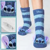 1 x RAW Customer Returns Disney Non-Slip Socks Women with 3D Ears, One Size ABS Cuddly Socks Women s Non-Slip House Socks Winter Women Gifts Blue Sttch  - RRP €13.99