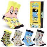 1 x RAW Customer Returns SPONGEBOB SQUAREPANTS Funny Socks Men, Pack of 5 Swammhead Colorful Socks Men Set Multicolored, 39-44 EU  - RRP €20.11