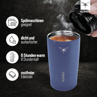 1 x RAW Customer Returns KUINEA Coffee Mug To Go 350ml 100 leak-proof Stainless steel thermal mug coffee to go, warm for up to 6 hours, coffee to go mug with hygienic special closure, travel mug for coffee tea, BPA-free - RRP €22.18