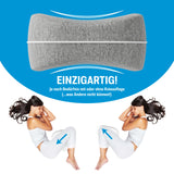 1 x RAW Customer Returns BACK BODYGUARD side sleeper pillow - knee pillow for side sleepers - leg pillow optimally aligns knees, legs, hips and spine pillow gray cover  - RRP €25.99