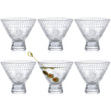 1 x RAW Customer Returns Kingrol Pack of 6 stemless martini glasses, cocktail glasses, 8 oz glass dessert bowls, mini trifle bowls, glass ice cream cups. Perfect glassware for home bar, restaurant, party - RRP €28.52