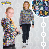 1 x RAW Customer Returns Pokemon Boys Hoodie 4-15 Years Cool Hoodies for Boys Hoodie Boys Pokemon Cool Sweater Teenagers Children 11-12 Years, Multi-Coloured  - RRP €29.23