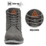 1 x RAW Customer Returns Mishansha Men s Winter Boots Waterproof Outdoor Shoes Non-slip Lined Warm Snow Boots Hiking Shoes Gray Size 43 - RRP €49.99