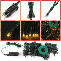 1 x RAW Customer Returns BELLALICHT Christmas tree light chain, 400 LEDs 2M height 16 garlands LED Christmas tree lighting with ring, 8 modes throw light chain for 90cm to 220cm tree - warm light - RRP €23.99