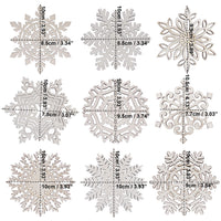 1 x RAW Customer Returns Wooden snowflakes 27 pieces - 9 designs 3 pieces design snowflake Christmas tree decoration pendant made of natural wood with jute cord as Christmas decorations, tree decorations, Christmas decorations, crafts - RRP €9.06