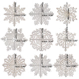 1 x RAW Customer Returns Wooden snowflakes 27 pieces - 9 designs 3 pieces design snowflake Christmas tree decoration pendant made of natural wood with jute cord as Christmas decorations, tree decorations, Christmas decorations, crafts - RRP €9.06