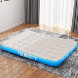 1 x RAW Customer Returns YKDIRECT Camping Double Air Bed Camping Air Mattress, Air Mattress for 2 Persons Pillow Top Design - 203x152x22cm - RRP €34.99