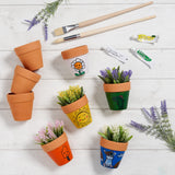 1 x RAW Customer Returns Garden Mania 12pcs Mini Ceramic Terracotta Flower Pots with Drain Hole 8cm - RRP €19.88