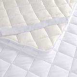 1 x RAW Customer Returns Utopia Bedding Quilted Mattress Topper 150 x 200 cm, Soft Microfiber Mattress Cover, Quilted Mattress Protector With Elastic Bands, 4 Corner Elastics Stretchable Up to 38 cm White  - RRP €24.99