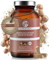 1 x RAW Customer Returns QIDOSHA Agaricus extract capsules, 120 pieces, 1500 mg almond mushroom extract per daily portion, Agaricus Blazei Murill capsules high dose, almond mushroom extract capsules, vegan, laboratory tested - RRP €26.86