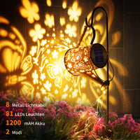 1 x RAW Customer Returns FLOWood solar lamps for outdoors, garden decoration for outdoors, solar lamps fairy lights outside, IP65 waterproof warm white solar lights garden for courtyard path, balcony, terrace, vintage decoration butterfly  - RRP €23.99