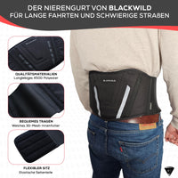 1 x RAW Customer Returns BLACKWILD Lumbar Back Support Belt - Lumbar Belt for Motorcycles Adjusting the Back Band for Men and Women, Warming Lumbar Band - RRP €19.52