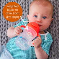 1 x RAW Customer Returns b.box, silicone, sippy cup with weighted straw and easy-grip handles, reusable water bottle for babies with easy flip lid - RRP €16.5