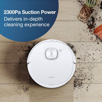 1 x RAW Customer Returns ECOVACS DEEBOT N8 Robot Vacuum Cleaner, 2-in-1 Vacuum and Wash, Max Mode, 2300 Pa, Custom Cleaning, Multi-level Mapping, Virtual Barriers, App Control Alexa - RRP €176.12