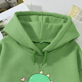 4 x Brand New Women s Teenager Girls Kawaii Hoodie Fleece Autumn Winter Long Sleeve Hoodie Warm Jumper Hooded Casual Sweatshirt Tops 2XL, Green  - RRP €108.48