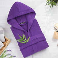 1 x RAW Customer Returns CityComfort bathrobe women s terry cloth with hood, cotton sauna bathrobe women, dressing gown women and teenagers S - XL - gifts for women purple, L  - RRP €23.59