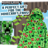 1 x RAW Customer Returns Minecraft onesie, children s jumpsuit, boys pajamas, full body suit, children s sleepsuit, warm fleece overall, leisure suit... - RRP €18.98