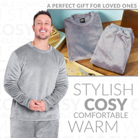 1 x RAW Customer Returns CityComfort Men s Winter Fleece Pajamas M, Camouflage Grey  - RRP €30.7