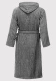 1 x RAW Customer Returns Ladeheid men s terry bathrobe made of 100 cotton LA40-192 dark grey-12, L  - RRP €40.33