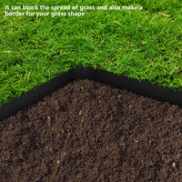 1 x RAW Customer Returns Length 15m-Height 12.5cm- Flexible lawn edge - Lawn edge demarcation - Bed edging, lawn border, bed edging - with ground anchor - Easy to process - RRP €33.43