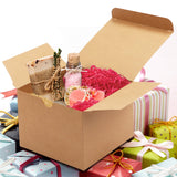 1 x RAW Customer Returns Belle Vous cardboard gift boxes brown 50 pieces - boxes 12 x 12 x 9 cm cardboard boxes with lids - kraft paper gift box to assemble yourself for gifts, weddings, parties, Christmas - RRP €29.14