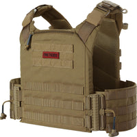 1 x RAW Customer Returns OneTigris FYR Plate Carrier, Tactical Plate Carrier Quick Release System Airsoft Vest, Adjustable MOLLE Plate Carrier Chest Protector for Paintball Police Airsoft Coyote Brown  - RRP €99.99