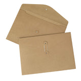 1 x RAW Customer Returns Document bag a4 folder kraft paper folders 10 thickened envelopes organization with external button wrap seal design for office, school and home, 33 x 23 cm - RRP €18.62