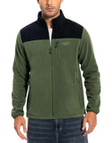 1 x RAW Customer Returns Pioneer Camp Men s Fleece Jacket Full Zip Outdoor Polar Lightweight Windproof Jacket with Zip Army Green XL - RRP €35.28