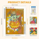 2 x Brand New RICUVED Cartoon Diamond Painting Pictures, 5D Pumpkin Diamond Painting Pictures Adults Diamond Painting Pictures Set Full Drill Diamond Painting Cross Embroidery Painting Set 30x40cm - RRP €40.8