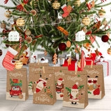 1 x Brand New Gxhong 24 Advent Calendar Bags, 24 Christmas Gift Calendar Bags, Kraft Paper Bags with 1-24 Digital Stickers and Wooden Clips, Fillable Advent Calendar - RRP €12.99