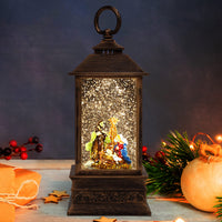 1 x RAW Customer Returns Belle Vous Christmas lantern with snow flurries Design 2  - RRP €28.22