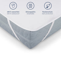 1 x RAW Customer Returns Blumtal mattress protector 150x200cm in a set of 2 - Oeko-Tex certified washable incontinence pad - waterproof mattress topper 150x200 cm - mattress protector 150x200 - moisture protection 150x200 cm - RRP €28.99