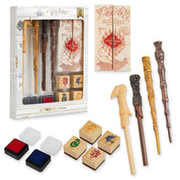 1 x RAW Customer Returns HARRY POTTER Pens Wands Stationery with Marauder s Map Hogwarts Stamps Kit and Ink Set - RRP €18.14