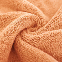 1 x RAW Customer Returns Polyte - premium microfiber bath towel - lint-free quick-drying - orange - 145 x 76 cm - 4 pieces - RRP €28.87