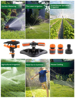 3 x RAW Customer Returns KDP Garden Sprinkler, Automatic 360 Degree Rotating Lawn Water Sprinkler, 3-Arm Sprinkler Rotating Sprinkler Sprinkler for Irrigation Systems for Lawns, Plants, Flowers, Vegetables - RRP €53.22