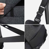 1 x RAW Customer Returns Lucky Sign - Car Organizer Passenger Seat Space-Saving Car Seat Organizer with Adjustable Shoulder Straps Separate Practical Storage Bags for on the Go, 32x40cm - Dark Gray - RRP €25.2