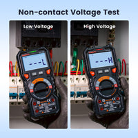 1 x RAW Customer Returns Digital Multimeter with LED Sockets, KAIWEETS HT118E Current Meter, True RMS Auto-Range 20000 Counts, Measures Voltage, Capacitance, Temperature, Resistance for Electricians - RRP €57.44