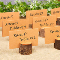 3 x RAW Customer Returns Belle Vous Pack of 30 Place Card Holders Wooden Card Holders Place Cards - Rustic Card Stands Wooden Table Numbers Wooden Card Holders for Wedding Birthday, Photos, Memo Note Clips - RRP €53.97