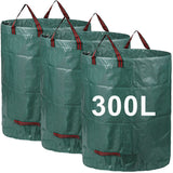 1 x RAW Customer Returns Set of 3 garden bags, 300L garden waste bags made of robust waterproof polypropylene fabric PP - free-standing and foldable - waste bags for garden waste, leaves, lawn, plants, green waste - RRP €22.98