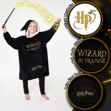 1 x RAW Customer Returns Harry Potter Children s Hoodie Blanket Plus Size Hoodie Girls and Boys Black  - RRP €30.76