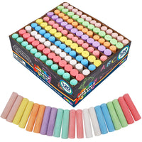 1 x RAW Customer Returns JOYIN 120 Pieces Blackboard Chalk, Giant Box Non-Toxic Jumbo Washable Street Chalk, Chalk for Blackboard and Street in 10 Colors, Children s and Teacher s Chalk Set - RRP €27.99