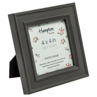 2 x RAW Customer Returns Hampton Frames picture frame Paloma square, wood, grey, 4x4 10x10cm  - RRP €26.2