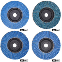 1 x RAW Customer Returns HATANSE 8 Pieces Flap Discs 76 mm x 10 mm Flap Disc Grit 40 60 80 120 Abrasive Discs for Stainless Steel Metal and Wood - RRP €12.78