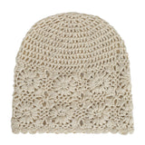 1 x RAW Customer Returns ZLYC Women s Summer Knitted Hats Handmade Crochet Hat Slouch Beanie Hat Solid Beige , Size One Size - RRP €19.99