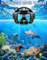 1 x RAW Customer Returns Zenoplige snorkel set adults with fins, anti-fog panoramic diving goggles, dry top snorkel and swimming fins, 3 in 1 snorkel set for swimming, diving - RRP €40.33