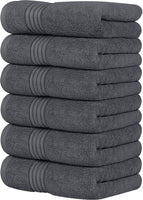 1 x RAW Customer Returns Utopia Towels - Premium Towels - 100 Combed Ring-Spun Cotton, Ultra Soft and Highly Absorbent, Thick Towels 41 x 71 CM s, High Quality Towels Pack of 6, Gray  - RRP €22.06