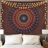 1 x RAW Customer Returns Alishomtll Mandala Wall Hanging Bohemian Tapestry Sand Towel Tapestry Yoga Psychedelic Decorative Cloth Tapestry Large Tablecloth 150 x 130cm - RRP €14.5